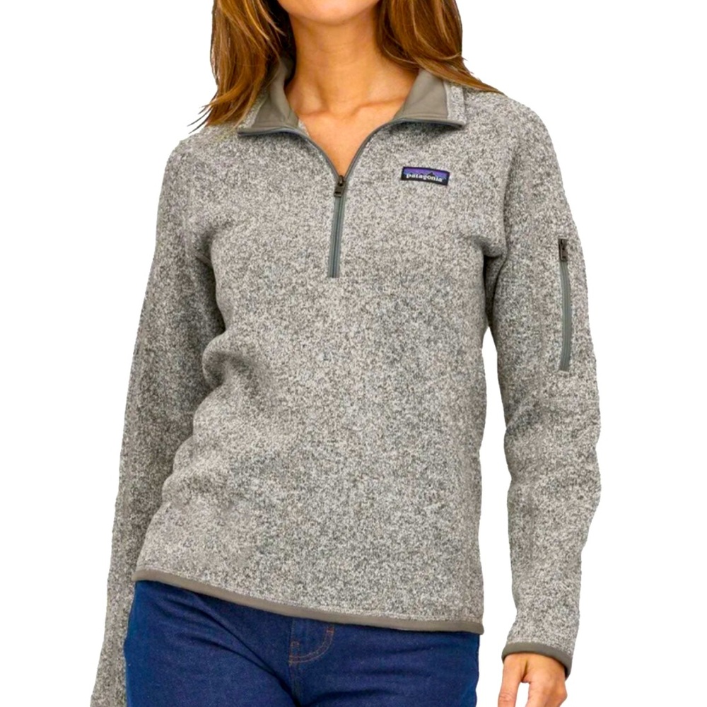 Patagonia half-zip in grey. Like new.
